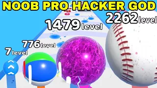 NOOB VS PRO VS HACKER VS GOD   in Level Update balls