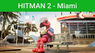 Hitman 2 - Miami Level Walkthrough | Mascot & Robot Kill | No Commentary | 1080p 60 FPS