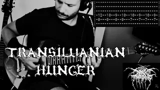 Darkthrone - Transilvanian Hunger - |Guitar cover| |Tab|