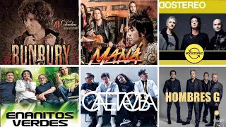 Mana, Soda Stereo, Caifanes, Hombres G, Enanitos Verdes, MIX EXITOS - Clasicos Del Rock En Espa