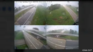 WATCH: Iowa DOT cameras capture storms in Newton