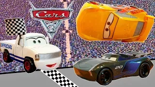Cars 3 Rusteze Cruz Flips over Jackson Storm at the Finish Line to Win Piston Cup!