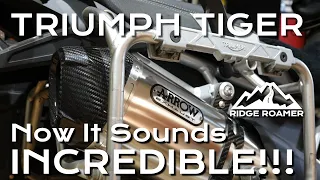 Arrow Exhaust SOUNDS AMAZING on Tiger 900 - Installation, Tuning,  and Sound Comparison versus Stock