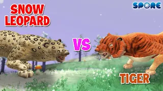 Snow Leopard vs Tiger | Big Cat Face-off [S1E2] | SPORE
