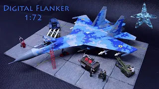 REVELL Su-27 Flanker Ukraine Digital Camo 1/72 [Build Review]