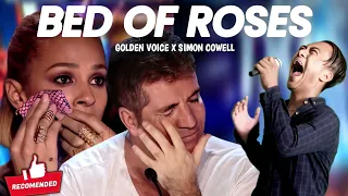 Golden Buzzer | Simon Cowell Cry When he heard the song Bed Of Roses with an extraordinary voice