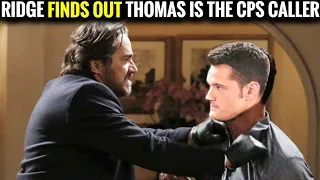 Ridge finds out that Thomas is the CPS caller, but he hides CBS The Bold and the Beautiful Spoilers