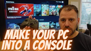 How to Use Your Gaming PC Like a Console | Key Tips & Steam Deck UI from the Couch