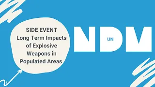 Long Term Impacts of Explosive Weapons in Populated Areas – 24th NDM-UN Side Event