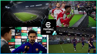 eFootball 2024 [ 4K 60FPS ] - FC Barcelona vs Bayern Munich - UHD PC Gameplay