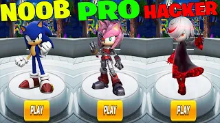 Sonic Forces Noob vs Pro vs Hacker - Tails Nine Super Shadow All 69 Characters Unlocked Rusty Rose