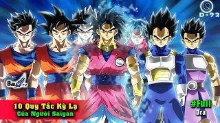 10 Quy Luật Kỳ Lạ mà dân tộc Saiyan phải tuân theo - Thế hệ Gen X Saiyan