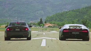 DRAG RACE:BUGGATI CHIRON vs BMW M4 COMPETITION