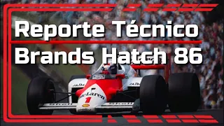 Report técnico de brands hatch 86 As novidades dos carros.