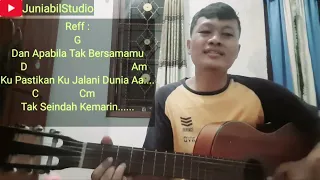 Tutorial belajar gitar dan cover lagu || Raim Laode - Komang (Cover) Juniabil Studio