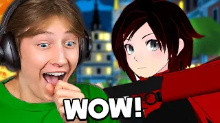 MY FIRST TIME WATCHING RWBY! - RWBY Episode 1-5 Reaction
