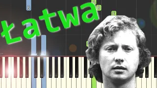 🎹Dni, których nie znamy (M. Grechuta)- Piano Tutorial (łatwa wersja) 🎵NUTY W OPISIE🎼🎬 LEPSZA JAKOŚĆ🎬