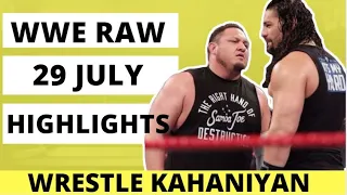 WWE RAW highlights 29 july 2019 | Monday Night Raw Results | WWE in Hindi