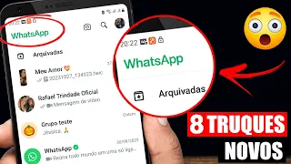 SAIU! 8 NOVOS Truques do WHATSAPP que Você Precisa Conhecer/ Tem NOVIDADES 😱 Visual Novo