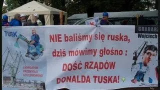 Dość lekceważenia społeczeństwa przez Tuska i PO!!!- Protest Związkowców 14.09.2013