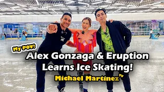 Giving Alex Gonzaga & Eruption a Figure Skating Lesson! 😱✨|  Michael Martinez