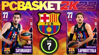 NBA 2K23 EUROLEAGUE FC BARCELONA RATINGS | PCBASKET 2K23 ROSTER