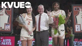 Texas women's basketball wins big on Senior Night