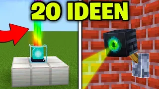 20 einfache REDSTONE IDEEN für deine MINECRAFT Welt