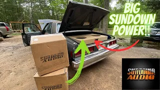 Unboxing review of the Sundown Audio Zv6 15’s for the 1985 Box Chevy Impala project ‼️($2000) Subs