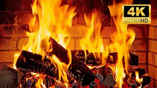 🔥Fireside Bliss : 12 heures d'ambiance de cheminée chaleureuse avec des bûches brûlantes en 4K