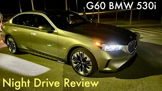 2024 BMW 530i Xdrive: Night Drove, Ambient Lights, Adaptive LED Lights, Review and Test Drive