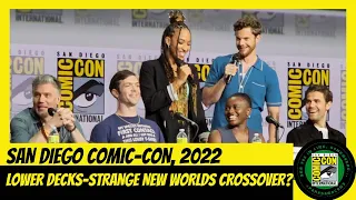 Surprise Strange New Worlds Star Trek Lower Decks Crossover Announcement SDCC San Diego Comic-Con