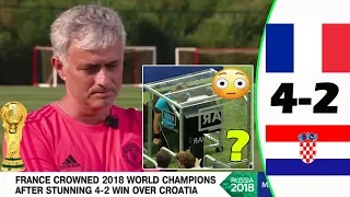 [FRANCE VS CROATIA 4-2] JOSÉ MOURINHO CRITICISES WORLD CUP FINAL REFEREE!