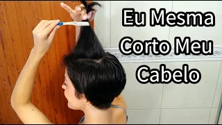 CORTEI MEU CABELO EM CASA CURTÍSSIMO/ I cut my hair at home very short / Pixie Cut