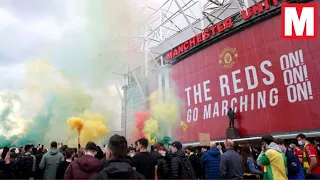 Manchester United fans storm Old Trafford in protest against club owners