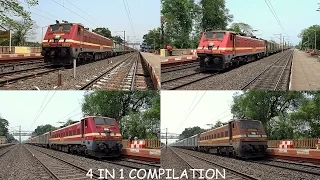 4 in 1: Compilation of Highspeed full AC trains on Howrah Kharagpur section