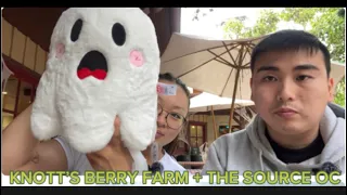 TRYING KNOTT'S BERRY FARM FOOD EPISODE 3 (NEW HALLOWEEN MERCH, GAMES, AND THE SOURCE OC)