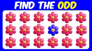 【Easy, Medium, Hard Levels】Can you Find the Odd Emoji out & Letters and numbers in 15 seconds? #123