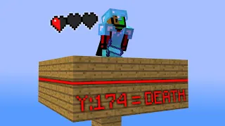 Minecraft UHC but the player at the HIGHEST Y-level DIES every minute + you're in the SKY.