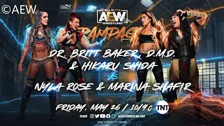 Britt Baker & Hikaru Shida v Nyla Rose & Marina Shafir / Tag Team Match / AEW Rampage #96 / WWE 2K23