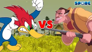 Woody Woodpecker vs Clayton | Cartoon Deathmatch [S1E10] | SPORE