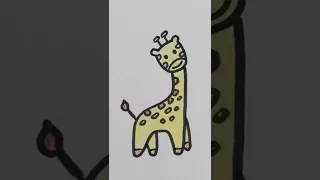 #shorts#Giraffe#Use 2 shapes to draw a Giraffe