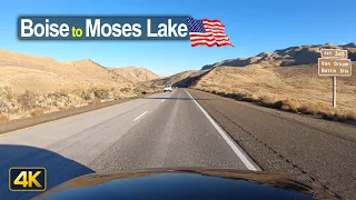 USA Road Trip - Boise ID to Moses Lake WA in 4K