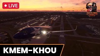 🔴MSFS Live: Flying The Lone Star Back To Texas! | KMEM-KHOU | PMDG 737-700