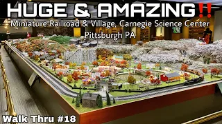 HUGE & AMAZING Model Train Layout! - Carnegie Science Center, Pittsburgh PA