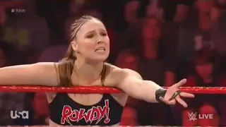 WWE RAW 14 January - Ronda Rousey and Sasha Banks Vs Nia Jax and Tamina