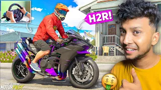 FINALLY MODIFYING MY KAWASAKI NINJA H2 INTO H2R! 😱 The Crew Motorfest - LOGITECH G29