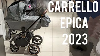 Коляска 3в1 Carrello Epica 2023, в сравнении с 2022 люлька больше, коляска технологичнее в DKS