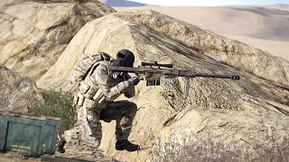American sniper vs Rebels | Enemy base ambushed by US SOF sniper | ARMA 3: Milsim #3