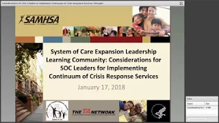 Considerations for SOC Leaders for Implementing Continuum of Crisis Response Services